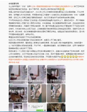 ▲中國一名女飼主隔離期間，家裡的寵物柯基犬卻被防疫人員撲殺，畫面曝光掀起社會憤慨。（圖／翻攝自微博）