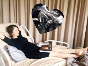 徐若瑄 ▲徐若瑄6年前為了生孩子,在病床上足足躺了5個多月。(圖/翻攝徐若瑄FB)