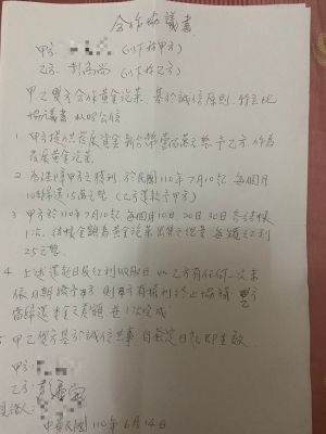 澎恰恰 ▲澎恰恰簽署合約上註明借款100萬元,還給對方每罐泡菜25元紅利,但顏姓債主至今一毛錢都沒收到。(圖/顏姓債主提供)