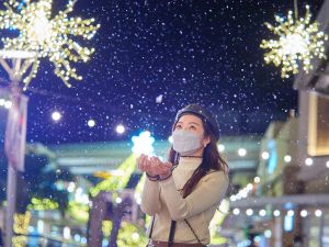 ▲聖誕村降雪美景已成每年經典。（圖／華泰名品城提供）