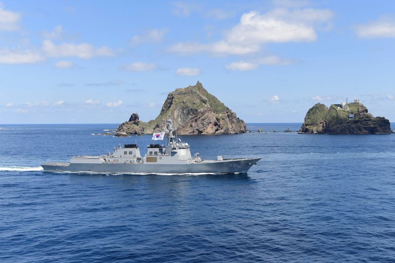 韓國船隻竹島周邊進行水文調查　日本強烈抗議