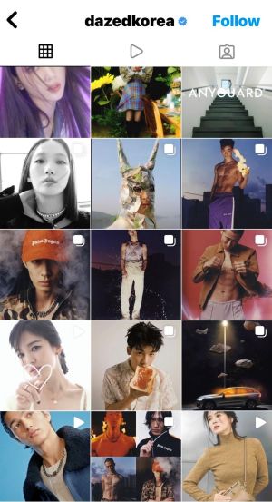 ▲許光漢在官方社群帳號與宋慧喬、金高銀等人同框。（圖／翻攝dazedkorea IG）