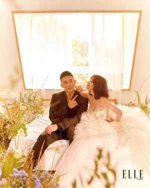 許維恩 ▲王家梁與許維恩分享新婚喜悅。(圖/《ELLE》國際中文版雜誌提供)