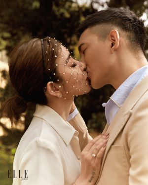 許維恩 ▲王家梁與許維恩分享新婚喜悅。(圖/《ELLE》國際中文版雜誌提供)