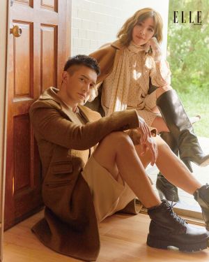 許維恩 ▲王家梁與許維恩分享新婚喜悅。(圖/《ELLE》國際中文版雜誌提供)