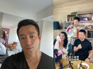 尷尬!汪小菲離婚後首現身 陪笑張蘭直播賣辣醬