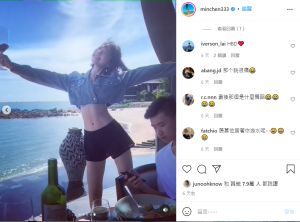 林明禎 ▲林明禎在面前熱舞,弟弟毫無所動,讓粉絲喊話想當乾弟弟。(圖/翻攝林明禎IG)