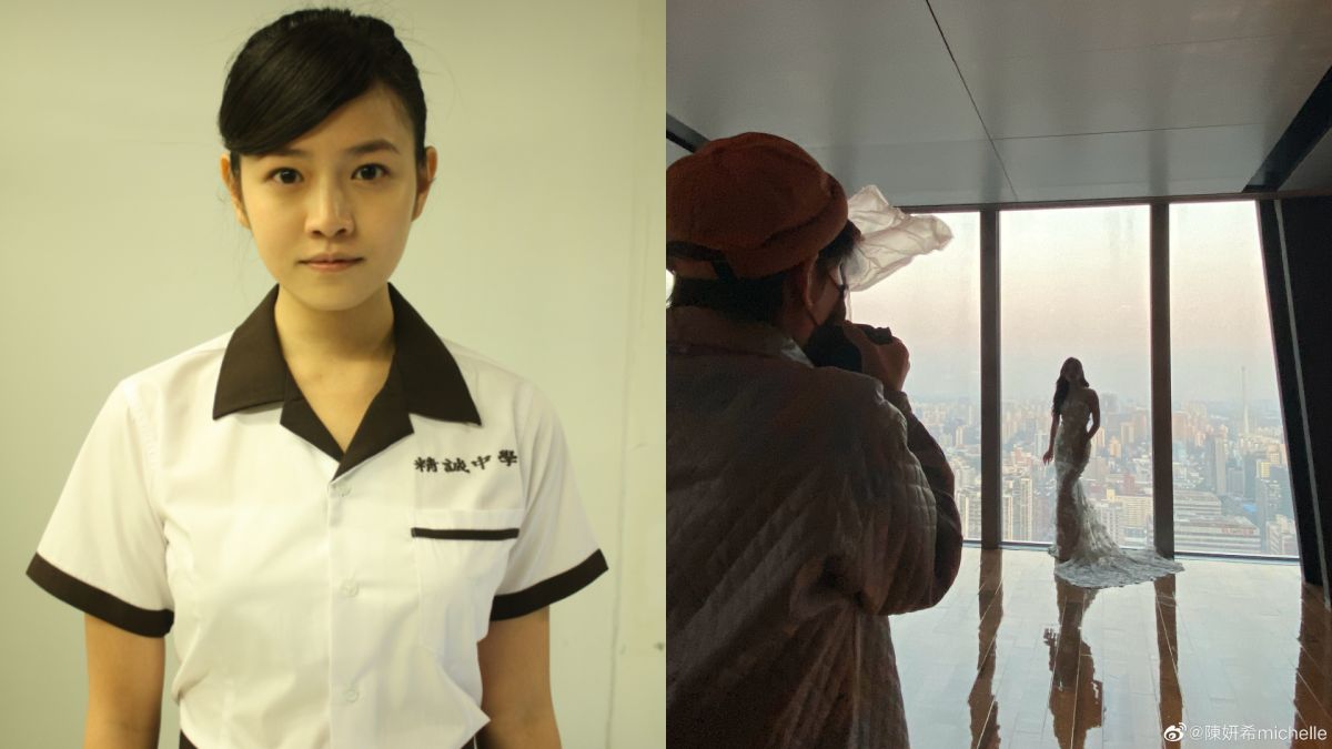 ▲陳妍希穿合身禮服拍照,38歲狀態掀討論。(圖/九把刀部落格、陳妍希微博)