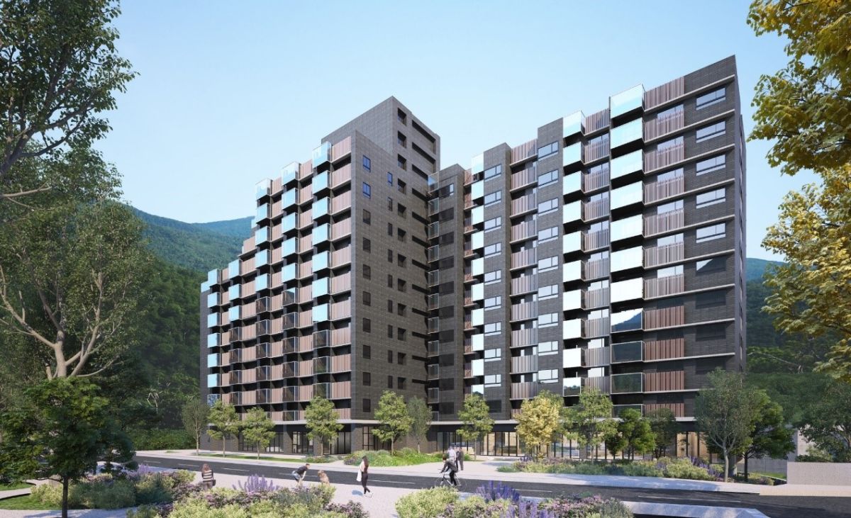 ▲緊鄰汐止科學園區的新建案「豐之谷」,是雙北市區少有的森林造鎮。(圖/品牌提供)