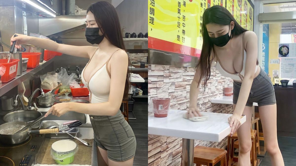 ▲土雞店正妹身分曝光。(圖/MIGA 冰冰 IG)