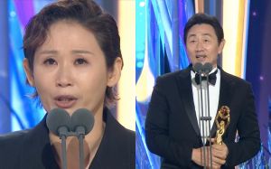 ▲許峻豪跟金善映(左)是本屆最佳男女配角。(圖/翻攝KBS 2) ▲許峻豪跟金善映(左)是本屆最佳男女配角。(圖/翻攝KBS 2)
