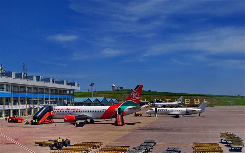 ▲烏干達總統穆塞維尼否認將國內唯一的國際機場當作中烏2億美元貸款協議的抵押品。圖為烏干達恩特貝國際機場。（圖／翻攝自Entebbe International Airport）