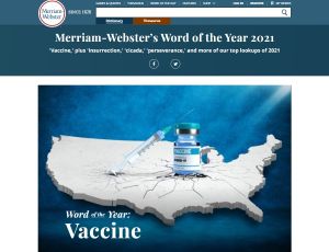抗疫武器成焦點　韋氏辭典2021年代表字「疫苗」
