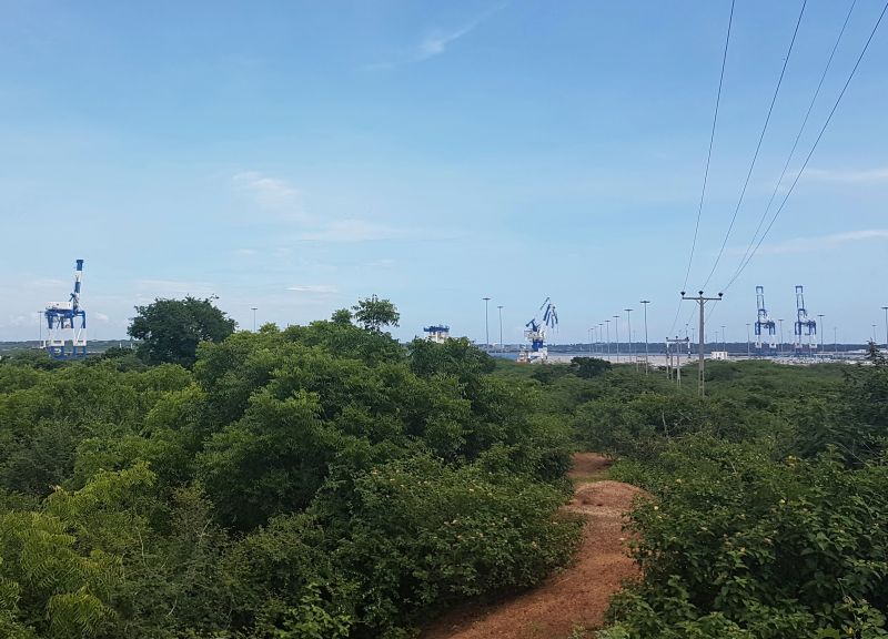 ▲斯里蘭卡被迫租借漢班托塔港(Hambantota Port)。(圖/美聯社/達志影像)
