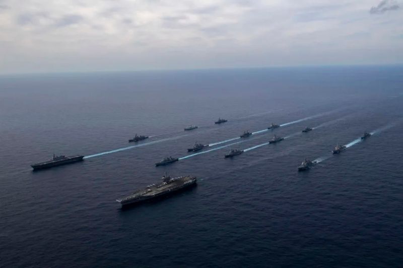 ▲美國與中國雖存在歧見，都派軍艦參加在印尼登場的「科莫多-2023」多國海上聯合演習（2023 Multilateral Naval Exercise Komodo, MNEK）。（圖／翻攝自美國海軍官網）