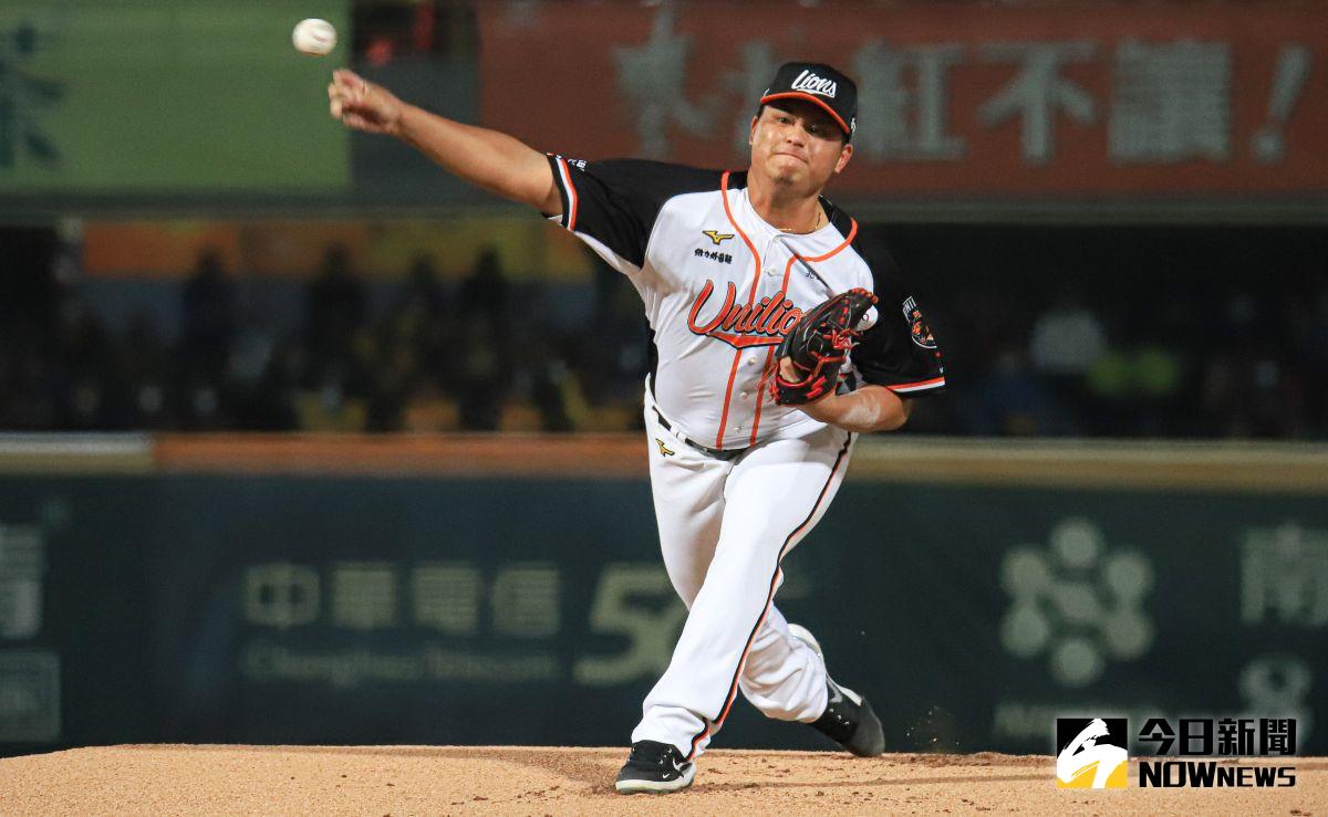 ▲台灣大賽GAME4統一獅先發投手胡智為。(圖/記者葉政勳攝 , 2021.12.01)