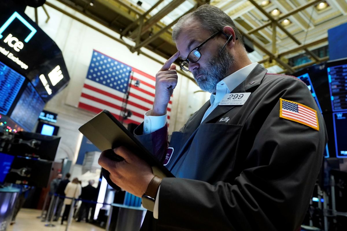 ▲美國股市今天開盤走挫，道瓊工業指數下跌逾520點。（圖／美聯社／達志影像）