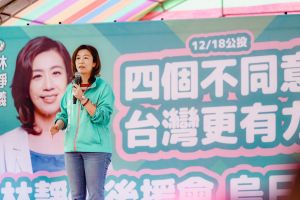 批顏寬恒不正義 陳柏惟:不是每個人出生就有富爸爸 ▲林靜儀指中二選區需要新陳代謝,扭轉20年不變的不公平現象。(圖/林靜儀競選總部提供,2021.12.04)