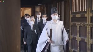 影／日本近百議員時隔2年集體參拜靖國神社　中韓不滿

