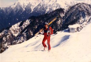 ▲1981年合歡山雪景。滑雪協會吳永義提供