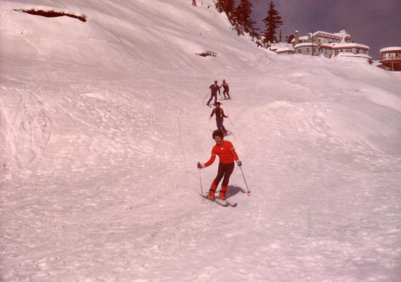 ▲1983年合歡山雪景,當年國人常上山滑雪。滑雪協會吳永義提供