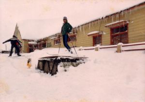 ▲1983年合歡山雪景。滑雪協會吳永毅提供