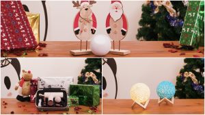 報導 ▲小小一台Apple HomePod mini(上圖)可接聽來電、聆聽Mac上的音樂,還可提升Apple TV 的音質;Lisscode 敲敲小摩按摩槍(下圖左)機身輕巧,且可精準按摩,放鬆全身緊繃;藤球燈罩(下圖右)則為每個空間增添浪漫氣息。(圖/NOWnews攝)