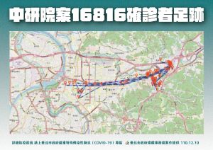 南港P3實驗室人員確診,北市公布確診者足跡 ▲南港P3實驗室人員確診,北市今(10)日公布確診者足跡。(圖/北市府提供)