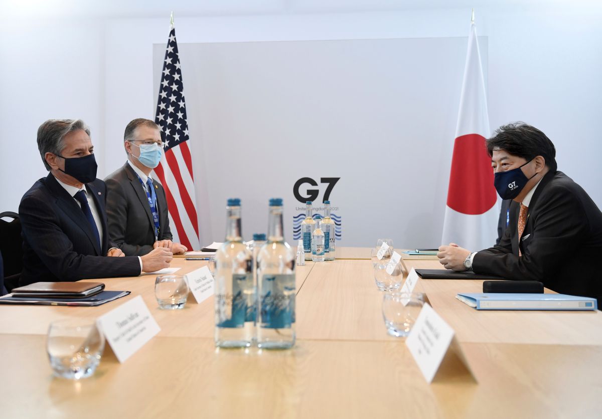 美國務卿首度會談日外相　重申美日同盟、台海和平重要性
