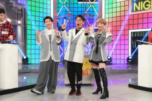 ▲主持人張立東（左起）、吳宗憲和Lulu一同出席《綜藝大熱門》記者會。（圖／三立提供）