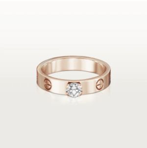 邱澤400萬鑽戒套牢許瑋甯 2021最受歡迎定情婚戒曝光 ▲LOVE婚戒18K玫瑰金。(圖/翻攝自Cartier官網)