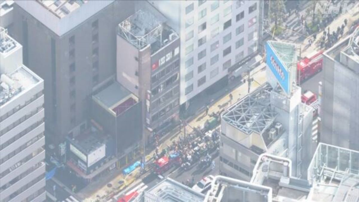 ▲日本大阪市昨天發生嚴重火警，27人到院前心肺功能停止，已確認其中24人死亡。（圖／翻攝自NHK）