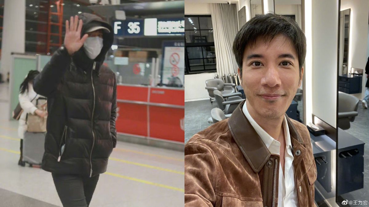▲王力宏今日早上被目擊現身北京機場。（圖／翻攝微博）