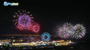 ▲麗寶樂園祭出全台最大的「天空之夢」摩天輪動畫秀，還有「環狀璀璨煙火秀」。（圖／翻攝麗寶樂園臉書）