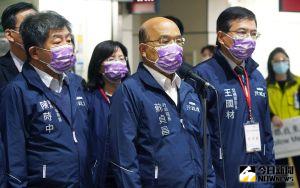 蘇貞昌談公投大勝 ▲蘇貞昌表示,政府會依據公投的結果,更努力,更有信心、更用力地來做。(圖/記者李春台攝,2021.12.20)