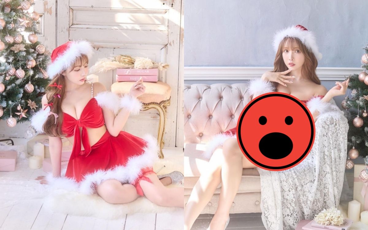 聖誕女郎挑戰「透明款緊身裙」　內在美當禮物險衝破上衣
