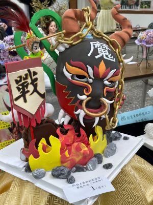 大專組的黏土藝術創意造型-牛魔王 ▲大專組的黏土藝術創意造型-牛魔王(圖/記者林怡孜攝,2021,12,25)