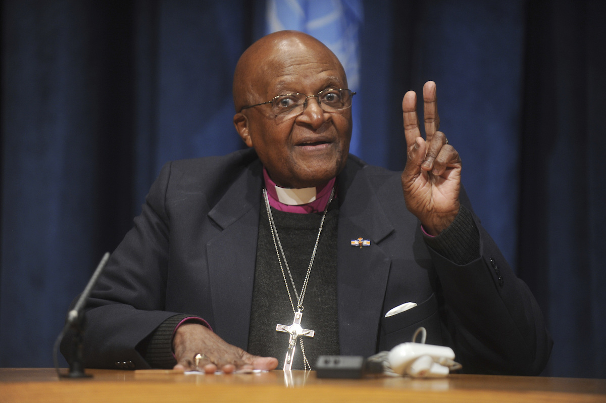 ▲諾貝爾和平獎得主南非屠圖大主教今天辭世，享壽90歲。（圖／美聯社／達志影像）
