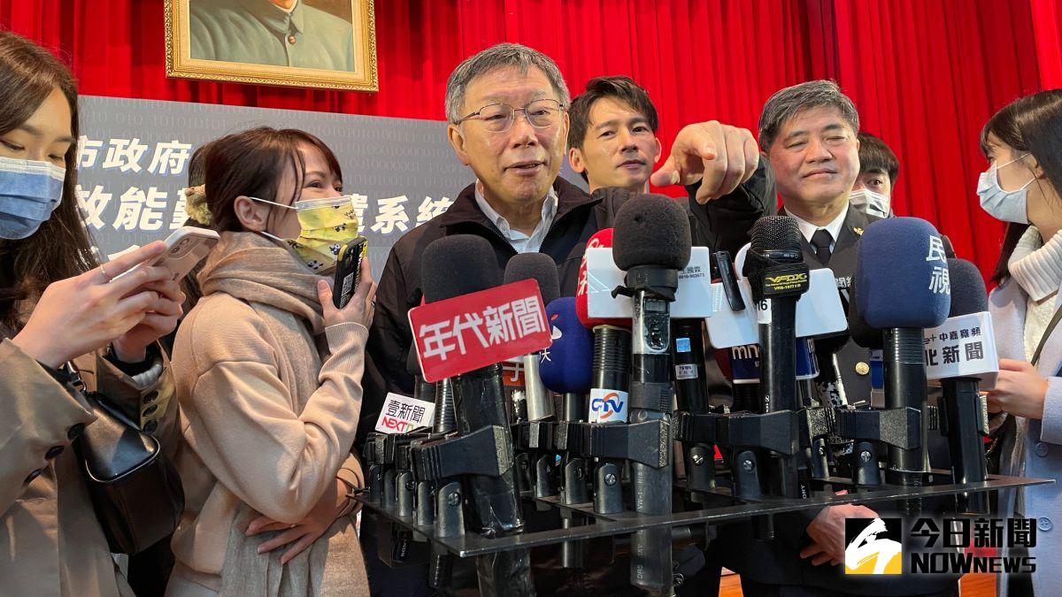▲針對林智堅宣布不參選大新竹市長一事，台北市長柯文哲28日直言，參不參選跟縣市合併是兩回事。（圖／記者丁上程攝，2021.12.28）