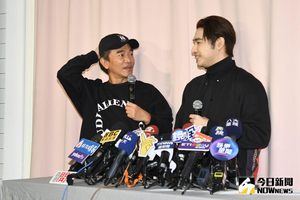 ▲鹿希派（右）透露最想撕掉的標籤，不是星二代，而是「胖」。（圖／記者林調遜攝）