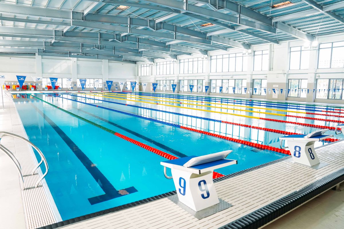 ▲中市泳訓中心將於明年3月初試營運。（圖／展逸國際提供）