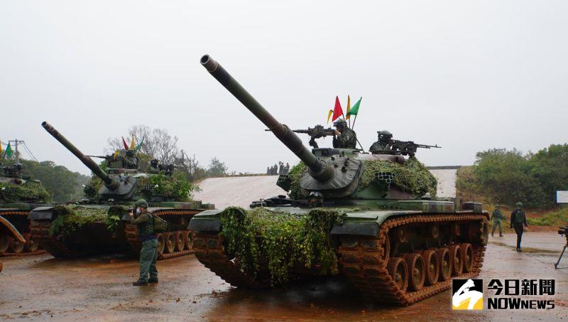 ▲CM11戰車為M48A3戰車砲塔加M60底盤的奇特組合戰車。(圖／記者呂炯昌攝)