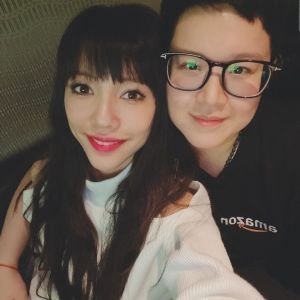 李靚蕾 ▲李靚蕾親密合照的朱宇豐,被誤會是男性。(圖 / 翻攝朱宇豐IG)