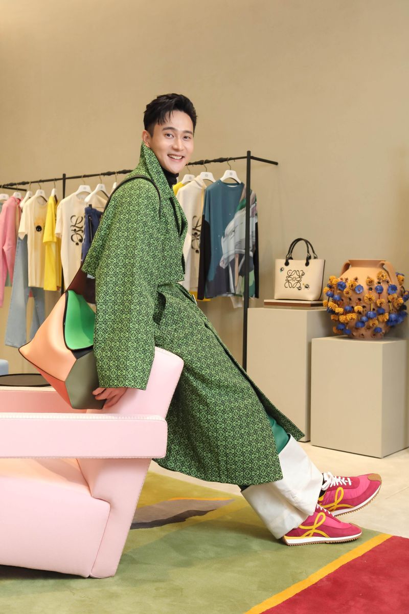 ▲劉冠廷機智應對秒圈粉。（圖／LOEWE提供）