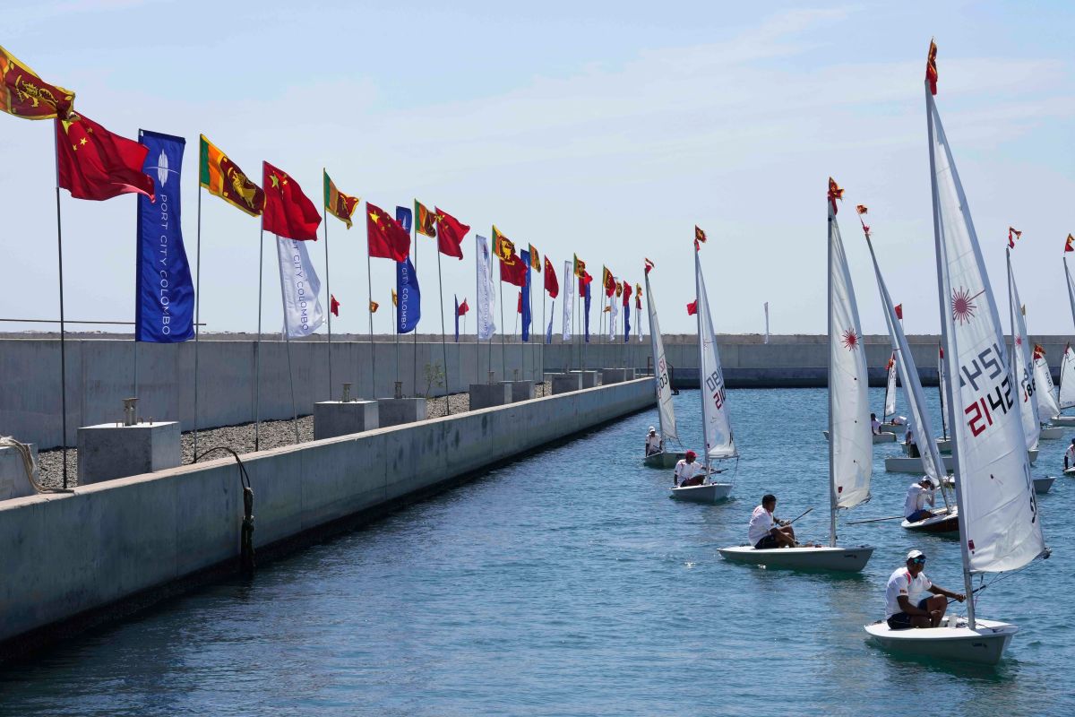 ▲中國招商局集團今天宣布，將在可倫坡港興建大型物流中心，集團對斯里蘭卡的投資金額將因此增至20億美元。（圖／美聯社／達志影像）