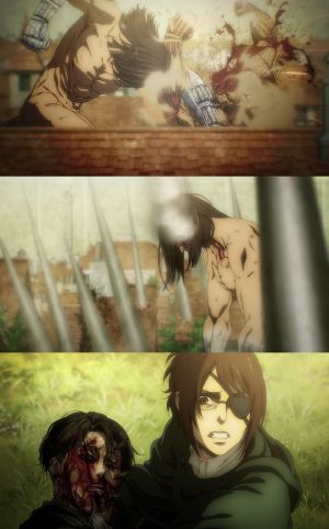▲艾蓮與萊納再次交鋒(上圖),艾蓮跟里維岌岌可危。(圖/進擊的巨人Twitter) ▲艾蓮與萊納再次交鋒(上圖),艾蓮跟里維岌岌可危。(圖/進擊的巨人Twitter)