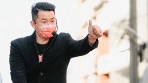 留在台中不走了!陳柏惟:政治不是一直想下一步去哪 ▲陳柏惟的下一個戰場在哪裡,成為支持者熱議話題。(圖/林靜儀競選總部提供,2022.01.10)