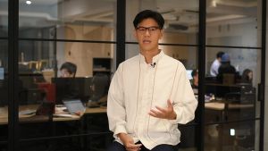 台灣新創推出疫情下首選買衣法!虛擬化身讓你線上試衣 ▲ TG3D Studio 共同創辦人及首席產品長謝賀祥。 (圖/記者Dimitri Bruyas 龔向華)