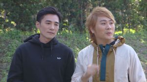 ▲是元介（左）首次參加《飢餓遊戲》錄影，透露和王仁甫13歲曾一起受訓。（圖／中視提供）