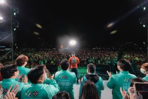 專訪/陳柏惟現象無法複製 林靜儀:政二代不是壞事 ▲舞台上的陳柏惟永遠自帶光芒,林靜儀認為他的素人從政、勇敢做自己,對年輕人起了鼓舞作用。(資料畫面/林靜儀競選總部提供,2022.01.18)